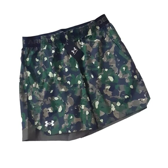 Under Armour Shorts Mens Size 2XL Fitted UA Vanish Woven Marine Green Camouflage - Picture 4 of 4